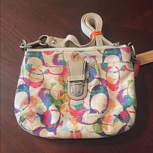 Coach Poppy Multicolored Crossbody Bag